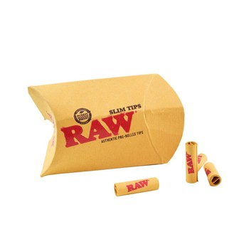 Raw - Slim Pre-Rolled Unbleached Tips