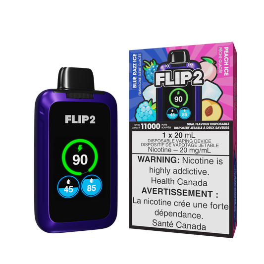 Flip 2 - Blue Razz Ice and Peach Ice