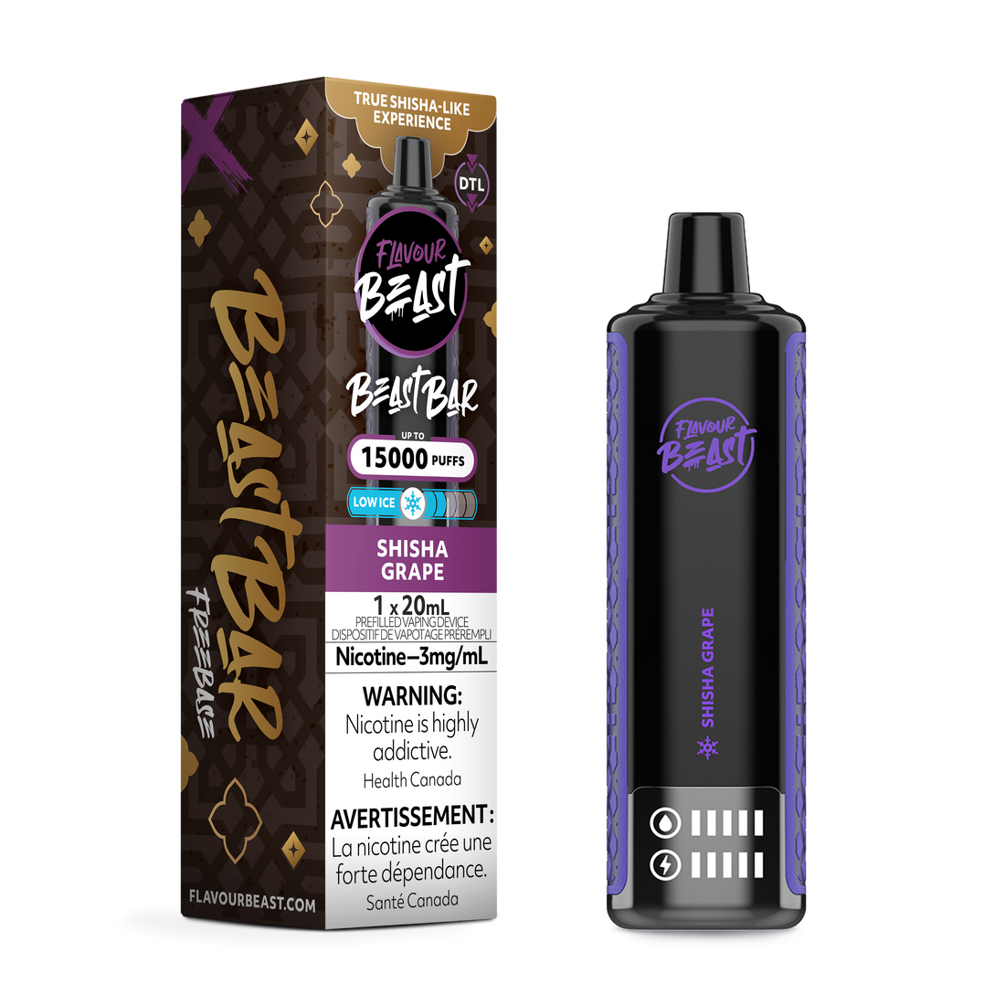 Flavour Beast Beast Bar - Shisha Grape