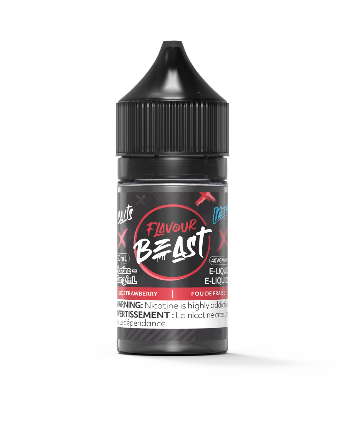 Flavour Beast E-Liquid - Sic Strawberry Iced