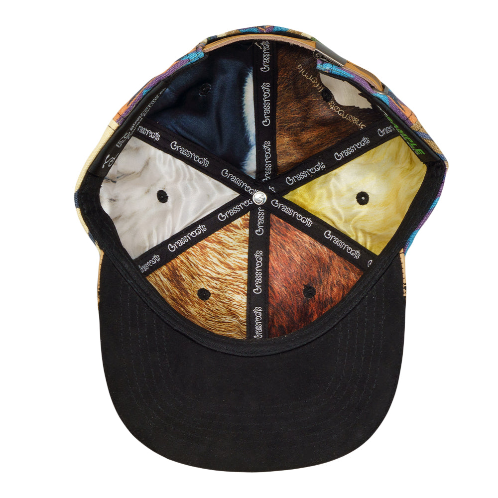 Grassroots - Removable Bear Saguaro Wingtip Strapback Hat