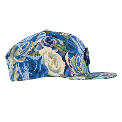 Grassroots - Removable Bear Blue Flowers Snapback Hat