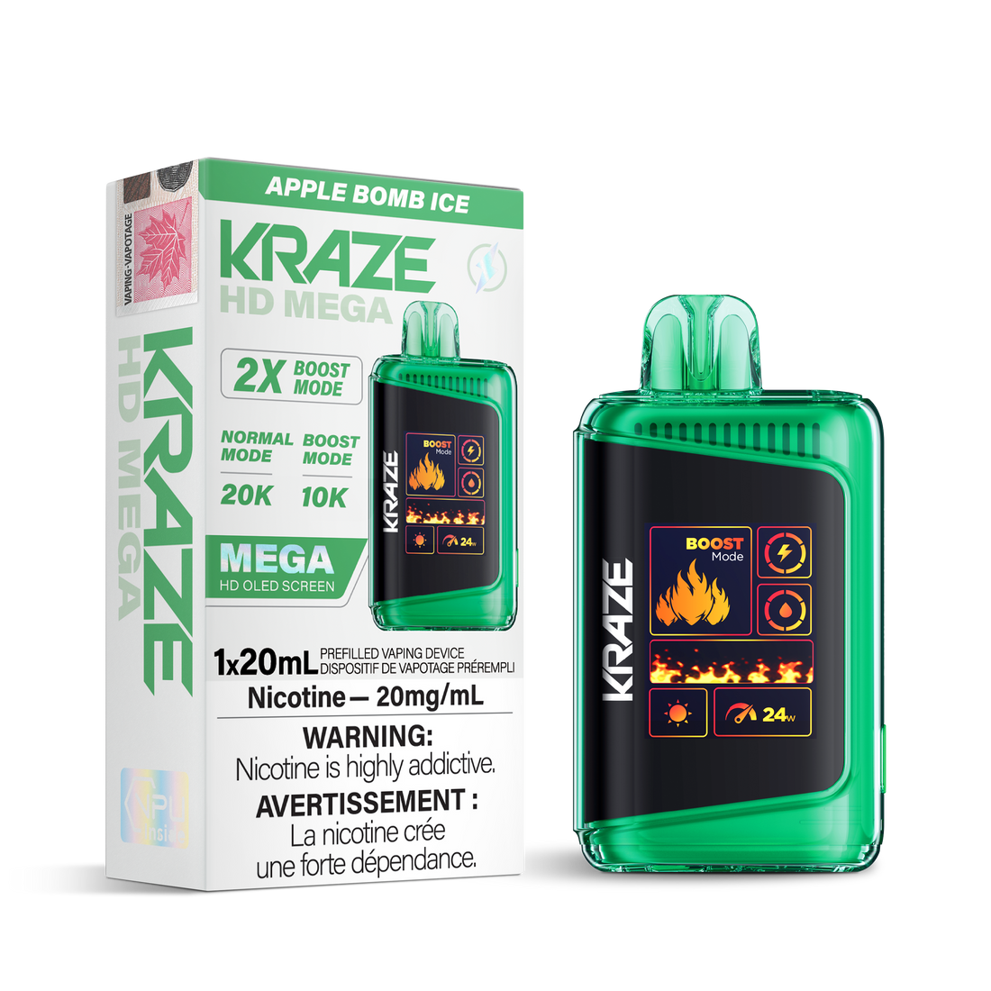 Kraze HD Mega - Apple Bomb Ice