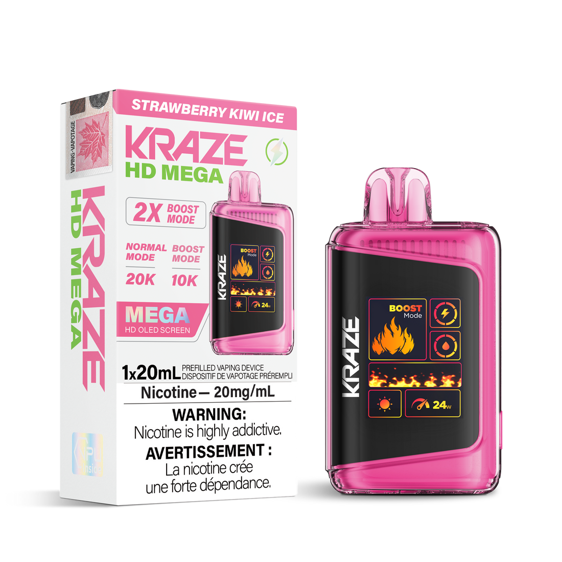 Kraze HD Mega - Strawberry Kiwi Ice