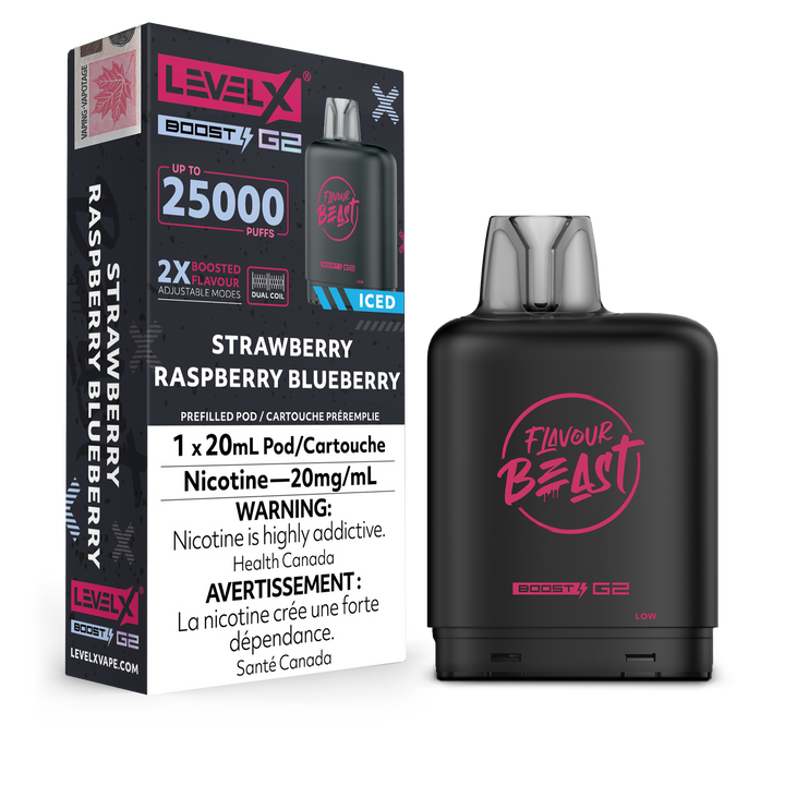 Level X Boost - Strawberry Raspberry Blueberry Ice