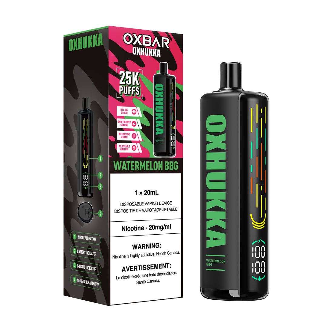 OXBAR Oxhukka - Watermelon BBG