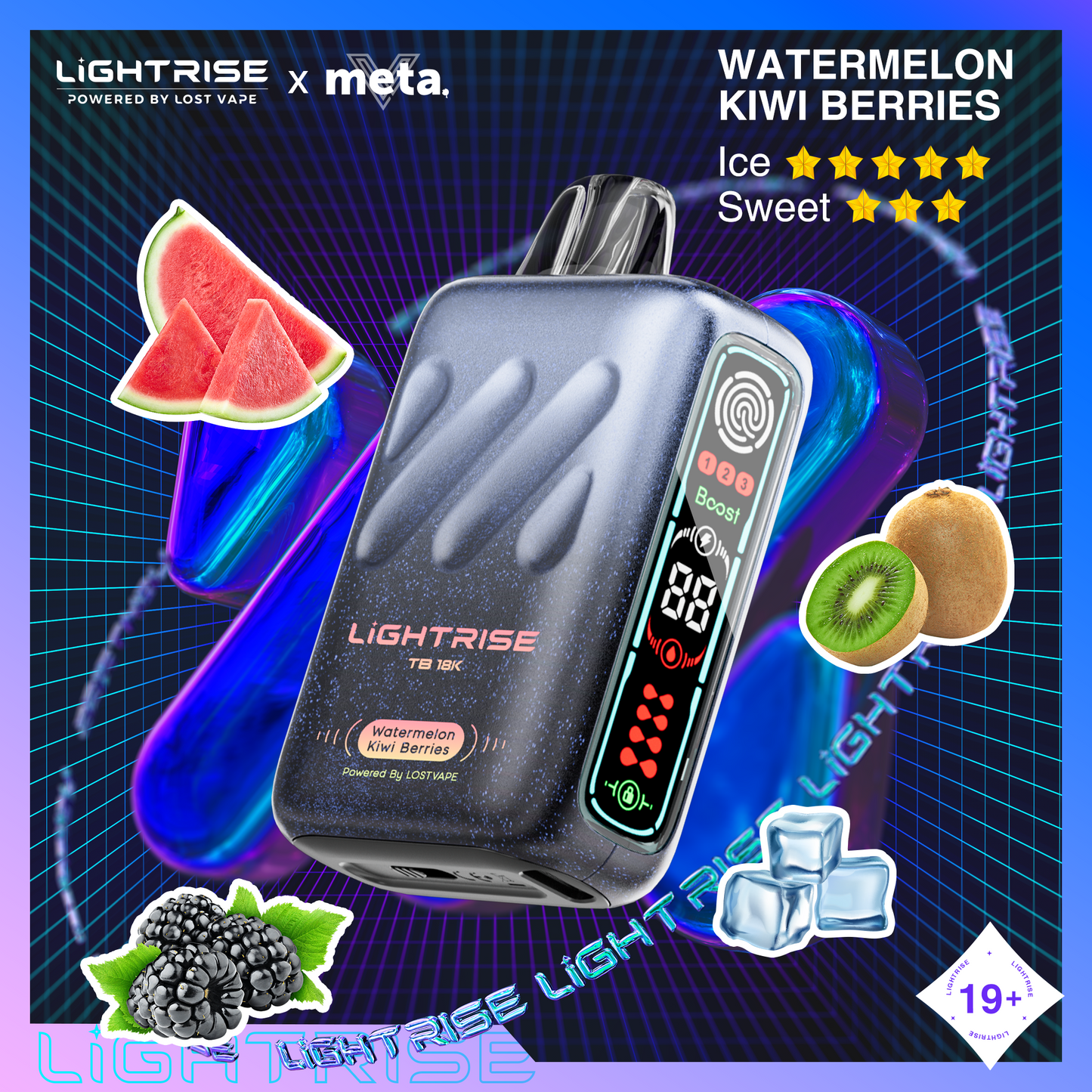 Lightrise TB - Watermelon Kiwi Berries