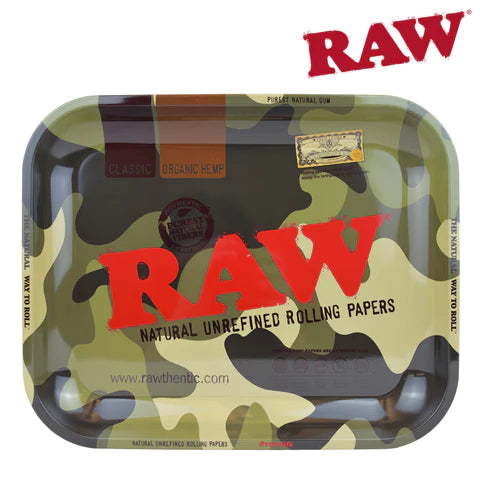 RAW CAMO ROLLING TRAY - LARGE