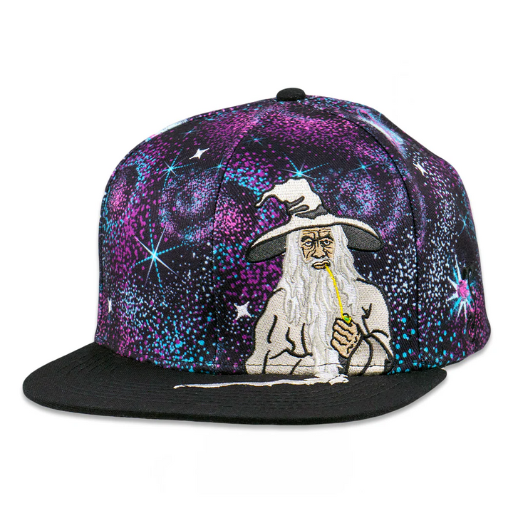 Grassroots - Toking Wizard Galaxy Snapback Hat